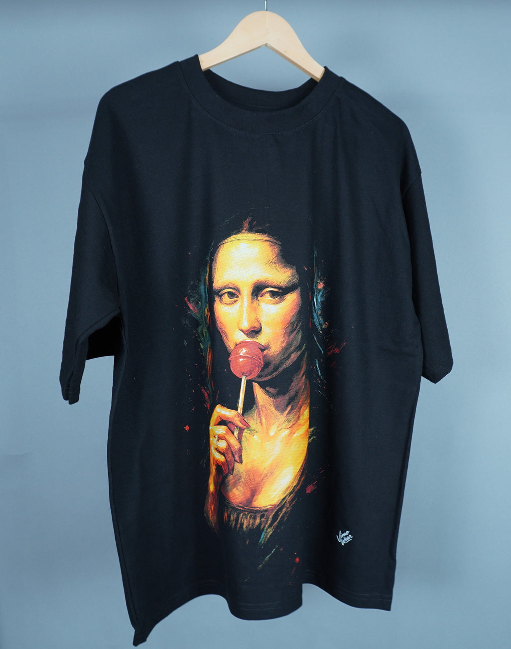 Playera Oversize Mona Lisa Noir – Edición Artística
