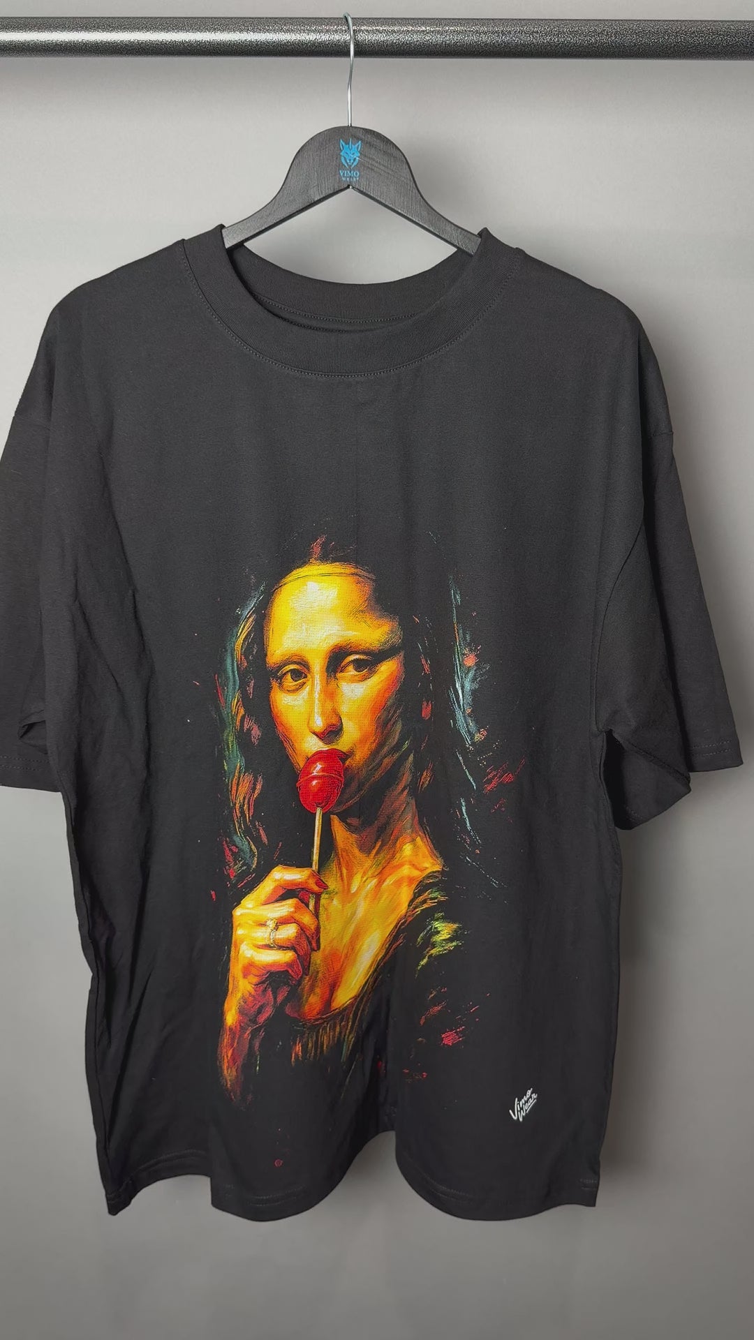 Playera Oversize Mona Lisa Noir – Edición Artística